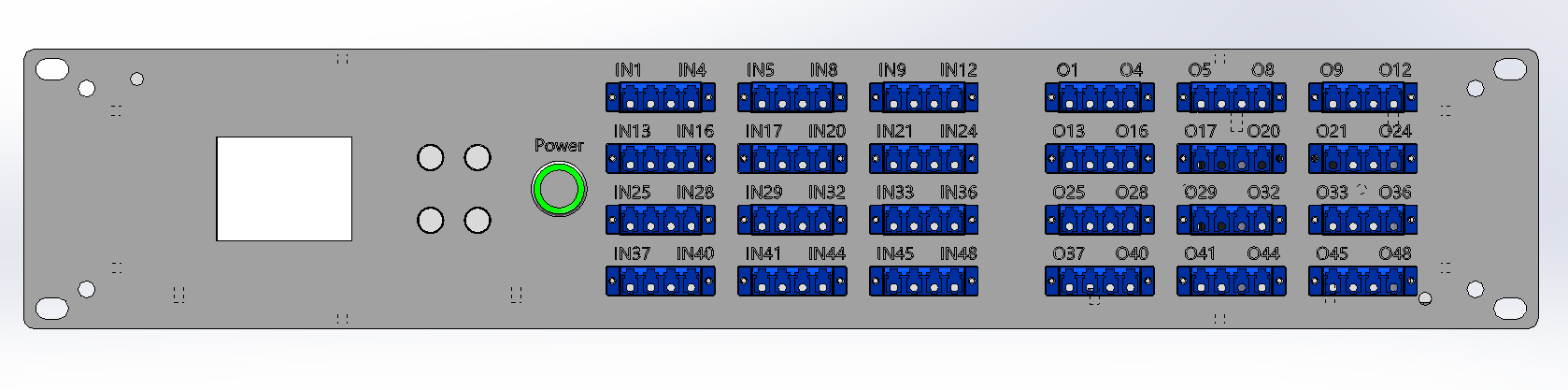 Оптический матричный коммутатор 48X48 для монтажа в стойку